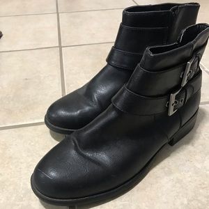 Life Stride Black Motorcycle Boots